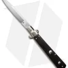 AGA Campolin 10" Frosolone Bayonet Stiletto Knife Ebony Brass (4.5" Polish)