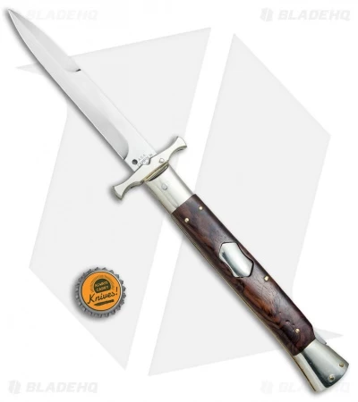AGA Campolin 13" Bat Swinguard Automatic Cocobolo (5.75" Satin Bayonet) - Image 4