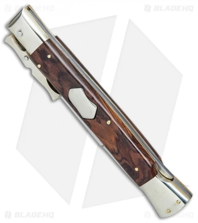 AGA Campolin 13" Bat Swinguard Automatic Cocobolo (5.75" Satin Bayonet) - Image 2