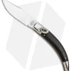 AGA Campolin Diana Lever Lock Automatic Knife Ebony Wood (3.75" Satin)
