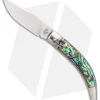 AGA Campolin Diana Lever Lock Automatic Knife Abalone (3.625" Polished)