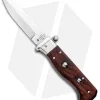 AGA Campolin Piccolo Italian Stiletto Automatic Knife Cocobolo (2.8" Satin)