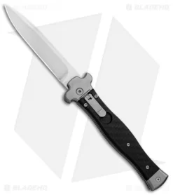 AGA Campolin Zero Bayo Leverlock Automatic Knife Carbon Fiber (3.75" Satin)