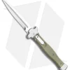 AGA Campolin Zero Dagger Leverlock Auto Knife G-10 Green (3.75" Satin)