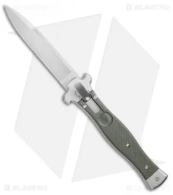 AGA Campolin Zero Italian Leverlock Automatic Knife OD Green G-10 (3.75" Satin)