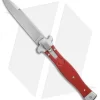 AGA Campolin Zero Italian Leverlock Automatic Knife Red G-10 (3.75" Stonewash)