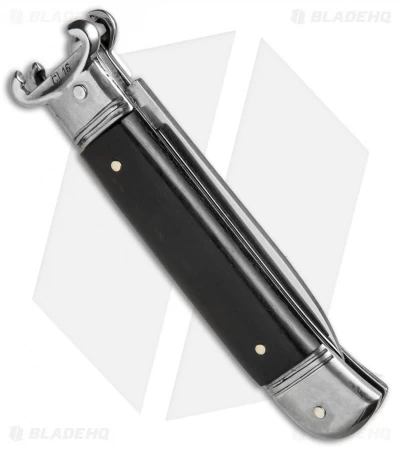 AKC Shot Puller 8" Lever Lock Italian Auto Ebony Wood (3.2" Polish Flat) - Image 3