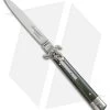 AKC Leverletto 9" Lever Lock Automatic Italian Knife Brazilian Horn (4" Satin)