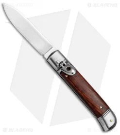SKM Classic 8" Lever Lock Automatic Italian Knife Cocobolo (3.2" Polish Flat)