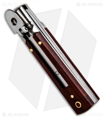 AKC Classic 6" Lever Lock Automatic Italian Knife Cocobolo (2.25" Satin) - Image 2