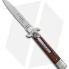 AKC Leverletto 7.75" Lever Lock Auto Italian Knife Cocobolo (3.2" Satin Flat)