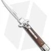 AKC Leverletto 7.75" Lever Lock Auto Italian Knife Cocobolo (3.3" Satin Bayonet)