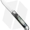 SKM Classic 8" Lever Lock Automatic Italian Knife Brazilian Horn (3.2" Polish)
