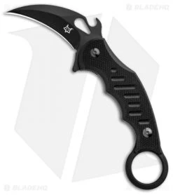 Fox Knives Karambit Fixed Blade Knife Black G-10 (2.5" Black) 598