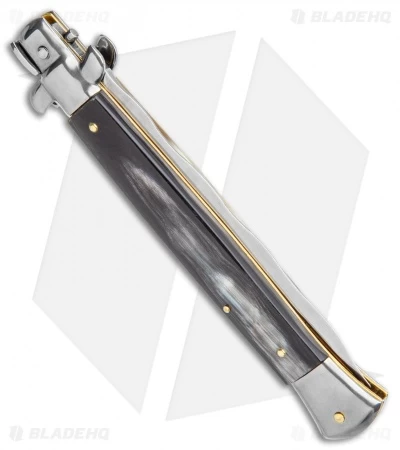 Frank B. 11" Brazilian Horn Italian Stiletto Auto Knife - Kriss - Image 3