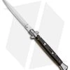 Frank B 11" Italian Stiletto Ebony Automatic Knife - Dagger