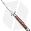Frank B 11" Italian Stiletto Swinguard Automatic Cocobolo (5" Satin Dagger)