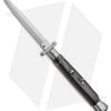 Frank B 11" Italian Stiletto Swinguard Automatic Dark Horn (5" Satin Dagger)