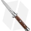 Frank B. 7.5" Italian Stiletto Automatic Knife Cocobolo Wood (3.25" Satin Flat)