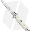 Frank B. 7.5" Italian Stiletto Automatic Knife Sim Ivory (3.5" Polish Bayonet)