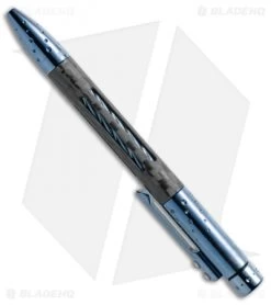Lionsteel Nyala Titanium/Carbon Fiber Pen (Blue Shine) NY-FC-BLS