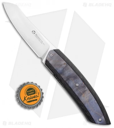 Maserin AM5 Sport Knife Blue Maple Carbon Fiber (3.25 Satin) 375RB - Image 4