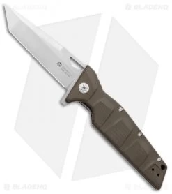 Maserin Artiglio Tanto Knife Steel/Green G10 (3.75" Stonewash) 420G10V