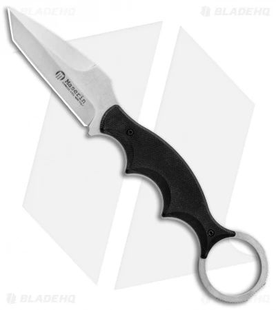 Maserin 921 Neck Line Karambit Fixed Blade Knife Black G-10 (2.75" Stonewash)