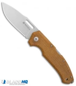 Maserin Nimrod Lockback Knife Desert Canvas Micarta (3.5" Stonewash) 480MD