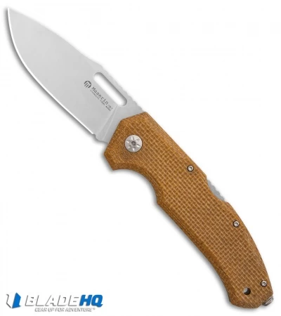 Maserin Nimrod Lockback Knife Desert Canvas Micarta (3.5" Stonewash) 480MD