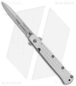 Maserin Stilletto Bayonet Liner Lock Knife Gray (3.8" Bead Blast) 620G