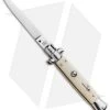 SKM 9" Italian Stiletto Automatic Knife Sim. Ivory (4" Satin Flat)