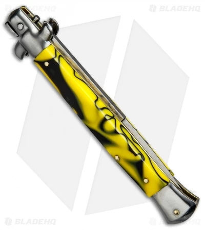 SKM AB 11" Italian Stiletto Automatic Knife Killer Bee (5" Satin Bayonet) - Image 3