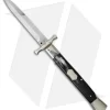 AGA Campolin 13" Bat Swinguard Automatic Dark Horn (5.75" Satin Bayonet)