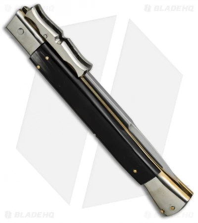 AGA Campolin 13" Bat Swinguard Automatic Dark Horn (5.75" Satin Bayonet) - Image 3