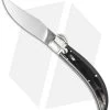 Lepre 9" Sicilian Picklock Automatic Knife Dark Horn (3.7" Satin)