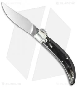 Lepre 9" Sicilian Picklock Automatic Knife Dark Horn (3.7" Satin)