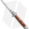 Frank B 9" Italian Stiletto Automatic Knife Snakewood (4" Satin Kriss)