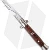 Frank B 8.5" Italian Stiletto Automatic Bottle Opener Sim Briar Wood