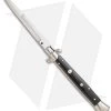 Frank B 11" Italian Stiletto Bayonet Automatic Knife Black Acrylic (5" Satin)