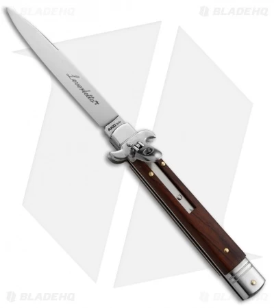 AKC Leverletto 9" Lever Lock Automatic Italian Knife Cocobolo (4" Satin)