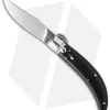 Lepre 9" Sicilian Picklock Automatic Knife Ebony Wood (3.7" Satin)