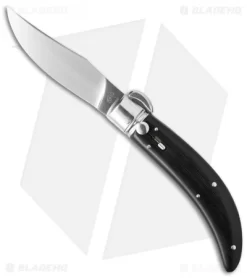 Lepre 9" Sicilian Picklock Automatic Knife Ebony Wood (3.7" Satin)